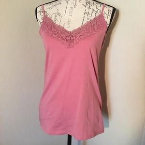 NWT-LOFT Lace Trim V-Neck Cami